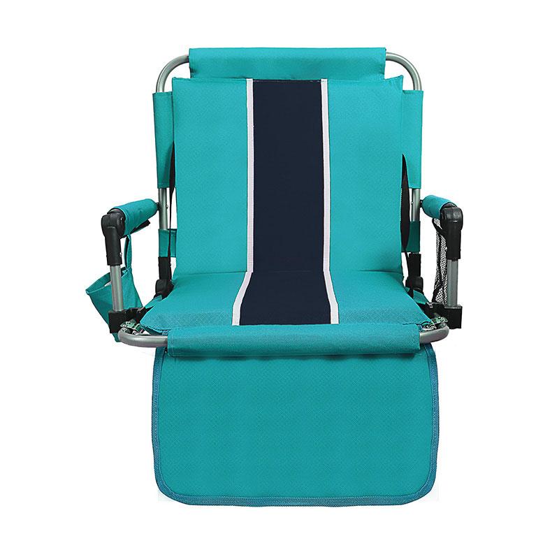 Alpha Camp Green Stadium Chair with Back and Arm Rest