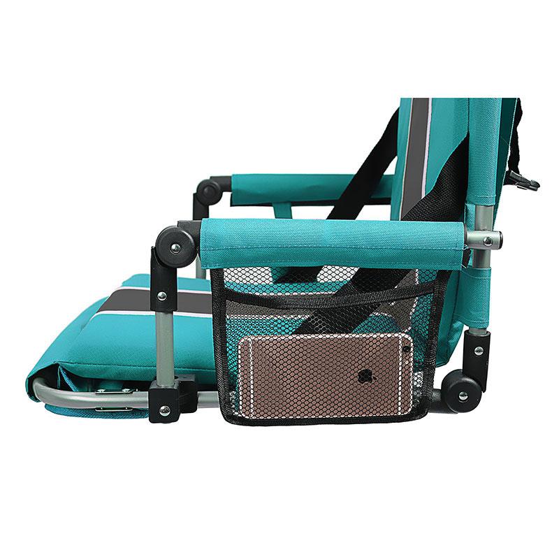 Alpha Camp Green Stadium Chair with Back and Arm Rest