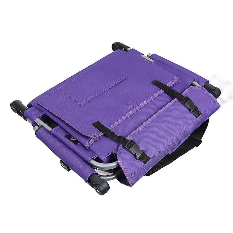 Alpha Camp Purple Stadium Chair with Back and Arm Rest